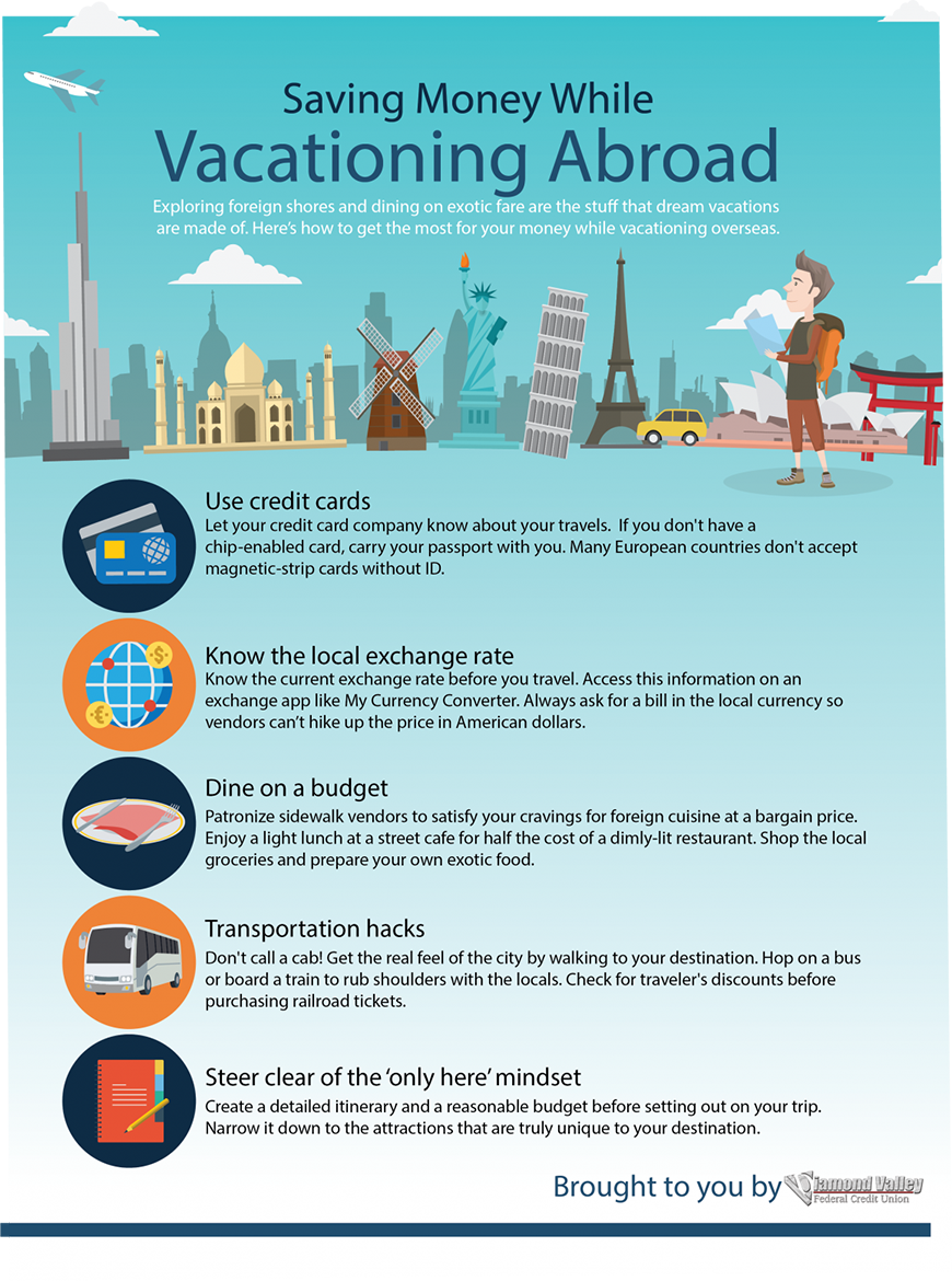 Saving Money While Vacationing Abroad Diamond Valley FCU